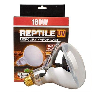 Imagem de Lâmpada de vapor de mercúrio UVA UVB da Lucky Herp, rosca de parafuso, 160 watts (revestida)