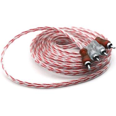 Imagem de Cabo Rca Dupla Blindagem Som Automotivo Injetado 5 Metros