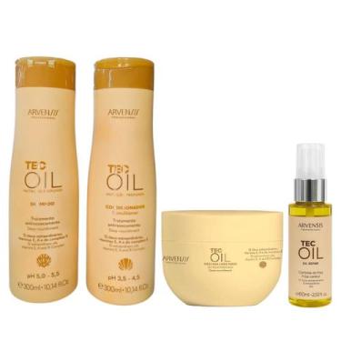 Imagem de Kit Arvensis Tec Oil - Shampoo 300ml + Condicionador 300ml + Máscara 2