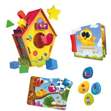 Imagem de Jogo Super Combo Piu-piu Formas Divertidas - Madeira - Brincadeira De Criança