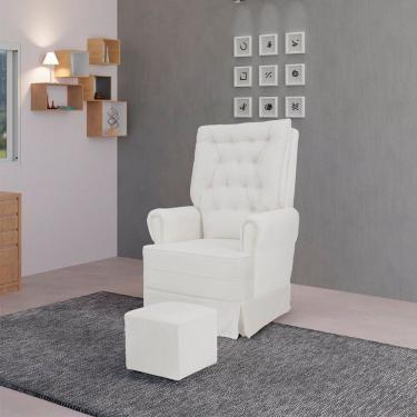 Imagem de Poltrona Amamentação Com Balanço Eloa Marjoris Claro