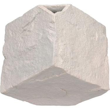 Imagem de Vaso Decorativo Enfeite Casa Aparador Cubo Home&co Resina 12x15x15cm Rosa