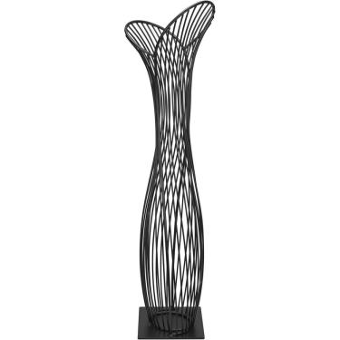 Imagem de Vaso Decorativo Enfiete Casa Aramado Home&co Metal 62x16x16cm Preto