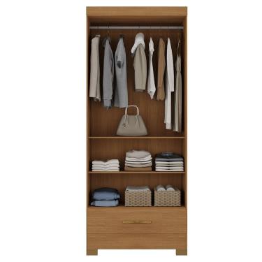 Imagem de Guarda Roupa Roupeiro Multiuso Smart Versatile 1 Gaveta Sem Portas Cinamomo - Rodial Móveis