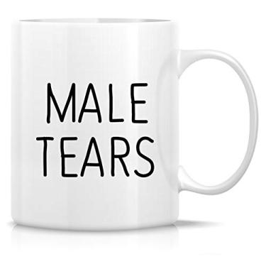 Imagem de Retreez Caneca engraçada - Meme de lágrimas masculinas 325 ml canecas de café de cerâmica - engraçado, sarcasmo, sarcástico, motivacional, presentes de aniversário inspiradores para ele marido