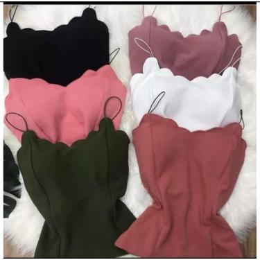 Imagem de Blusa nuvem crepe feminina com boje roupa barata modinha do verão eleg