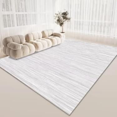 Imagem de Tapete minimalista moderno para sala de estar, decoração de estilo simples, sofá, área, fácil de limpar, tapetes de banheiro (200 x 250 cm, 78,7 x 98 pol./Sem fiapos - 7)