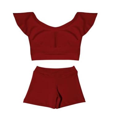 Imagem de Conjunto Infantil Feminino Top Ciganinha E Shorts - Ótima Confecções, 