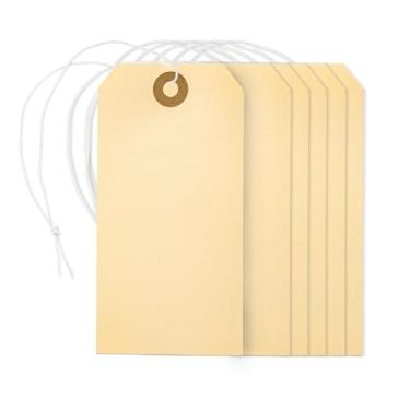 Imagem de Perco Etiquetas de envio Manila nº 5 12 x 6 cm com elástico, caixa com 100