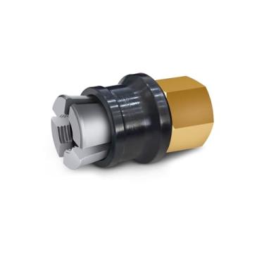 Imagem de Jinkey Air Chuck, 2021 New Upgrade FNPT 1/4 polegada fluxo aberto cabeça dupla mandril rápido trava resistente na mão livre mandril de pneu de conexão rápida para inflador calibre compressor acessórios