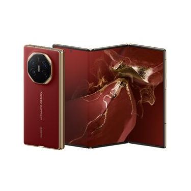 Imagem de Smartphone Huawei Mate XT Vermelho, com Tela Tripla, 4G, 16GB RAM, 1TB e Câmera 50MP & 12MP & 12MP