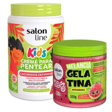 Imagem de Kt Creme De Pentear Salon Line Cachinhos Definidos Kids 1kg E Gelatina