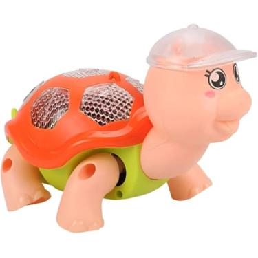 Imagem de Tartaruga Musical Dançante com Luz, Brinquedo Infantil para Bebês e Crianças, Rosa Este brinquedo interativo e divertido é perfeito para estimular os sentidos e a imaginação do seu Bebê