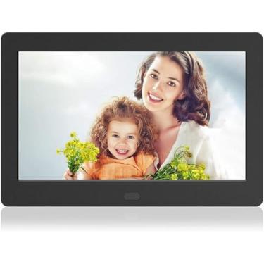 Imagem de Porta-retratos Digital De 15 Polegadas 1920x1080 Tela Ips Completa De Alta Resolução Sensor De Movimento Porta-retratos Digital Rotação Automática Porta-retratos Eletr, Black, 8 Inch