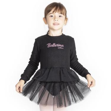 Imagem de Blusa Ballet Manga Longa com Babado Só Dança SD2147 Ballerina