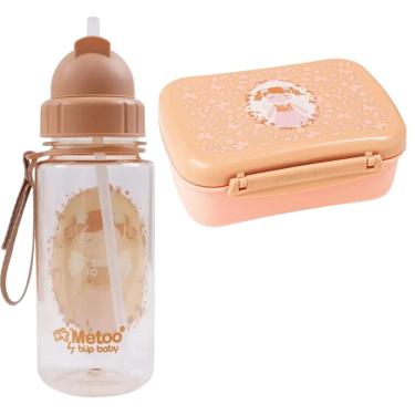 Imagem de Kit Lanche Pote E Garrafa Infantil Angela Fada Malu Metoo - Bup Baby