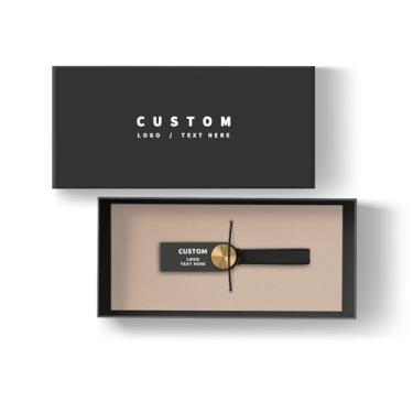 Imagem de Pen drive USB personalizado, pacote com 100 canetas de metal personalizadas USB 2.0, pen drive, ideal para negócios, educação, corporações, estúdios de fotografia e música (2 GB, com caixa de presente