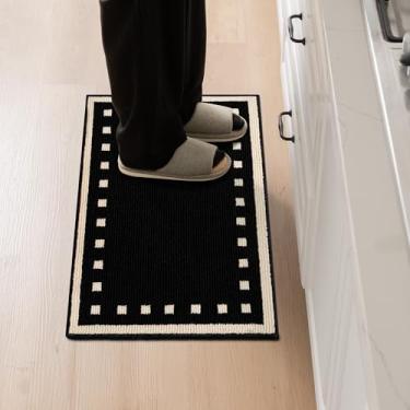 Imagem de GRANNY SAYS Tapetes e tapetes de cozinha antiderrapantes laváveis absorventes resistentes à sujeira tapetes de cozinha para chão, tapete confortável na frente da pia, tapetes de polipropileno durável