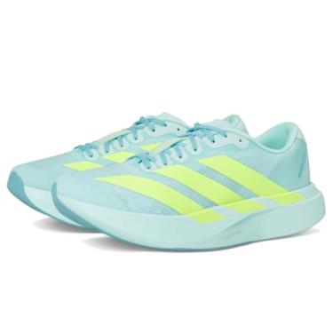Imagem de adidas Tênis de corrida feminino Adizero Evo Sl, Semiflash Aqua/Limão lúcido/tonelada menta, 41