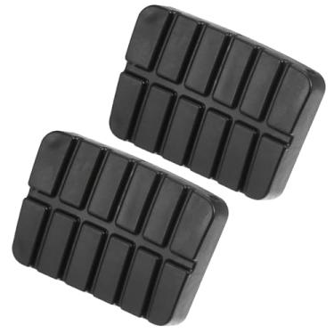 Imagem de Papakesue 2 peças 46531-M3000 Capa de pedal de freio de embreagem de borracha, capa de pedal de freio antiderrapante, compatível com Nissan Sentra 1982-1990