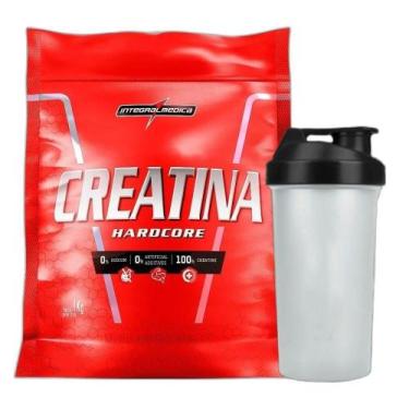 Imagem de Kit Creatina Hardcore Pouch 1Kg Coqueteleira Integralmedica