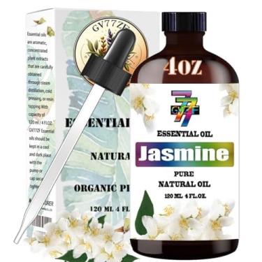 Imagem de Jasmim Óleo essencial de 120 ml – 120 ml de óleo de aromaterapia para difusores, umidificadores, velas DIY, sabonete, banho – perfume relaxante para casa, ioga e spa