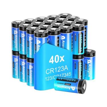 Imagem de Bateria de lítio anegine CR123A 3V 1650mAh, baterias de lítio 123A 10 