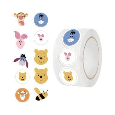 Imagem de Adesivos Fofos Da Princesa Disney Mickey Mouse Stitch 500PCS Etiquetas