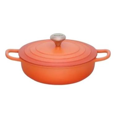 Imagem de Caçarola Antiaderente Nanocerâmico 26cm 3,4l Fogão E Forno(Laranja)