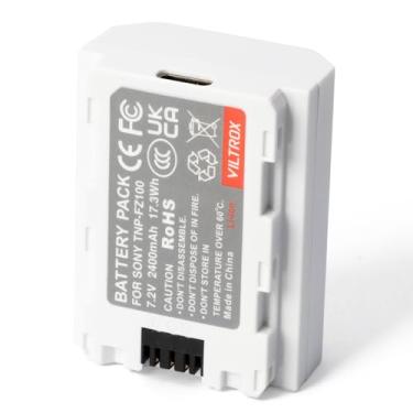 Imagem de VILTROX Bateria NP-FZ100, 2400 mAh 17,3 Wh NP-FZ100 Bateria de substituição para câmera Compatível com Sony A7R V, A7 IV, A7S III A7R IV, A7R III, A7 III, A7C, A6600, A6700, FX3, ZV-E1