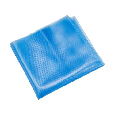 Imagem de arricraft Pano de lona azul solúvel em água, 14 unidades de tecido de ponto cruz solúvel em água bordado à máquina estabilizador para bordado e costura à máquina 100 x 22,6 cm (39,4 x 8,9 polegadas)