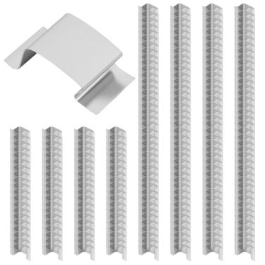 Imagem de Clipe de vidro de estufa de aço inoxidável de 120 peças, resistente à ferrugem, versátil, clipe de vidraça para estufa de vidro com janela de casa de flores