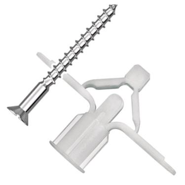 Imagem de Bucha Fly Nº 2 para Gesso  04A13 com Parafuso com 2 Peças - 454 - SFORPLAST