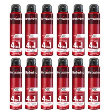 Imagem de Kit 12 Desodorante Masculino Herbíssimo Volcano 150Ml - Dana - Dana Co