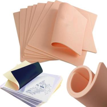 Imagem de Kit de prática de tatuagem para pele Yuelong de 3 mm com 5 peles falsa