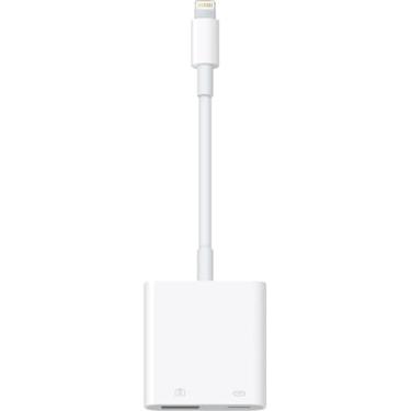 Imagem de Microwoo [Certificado Apple Mfi] Adaptador De Lightning Para Câmera Usb Com Porta De Carregamento Para Iphone, Adaptador Usb3 Fêmea Otg Compatível Com Cartão De Iphone/Ipad, Leitores, Pen Drives Usb