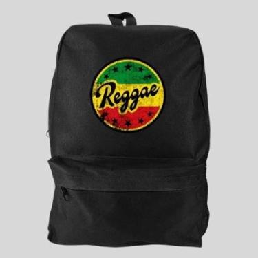 Imagem de Mochila Bolsa Masculina Basica Escolar Pega a Visão Estampado Reggae-Masculino
