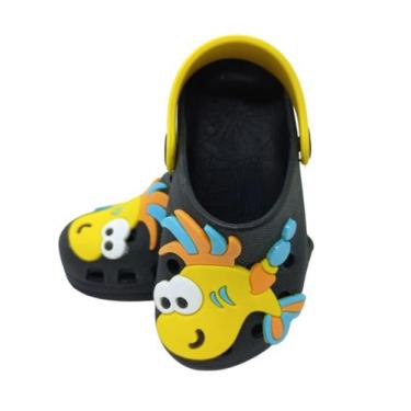 Imagem de Sandália Papete Babuche Infantil Menino Macio C/Sola Antiderrapante Mo