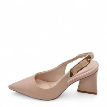 Imagem de Sapato Feminino Bebece Salto Medio REF: T7024-325 VERNIZ SMASH, Nude, 