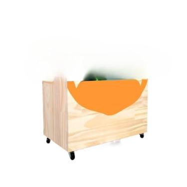 Imagem de Caixa Organizadora em Madeira de Demolição com Rodízios – Design Funcional e Prático para Casa e Escritório (SEM ESTAMPA)