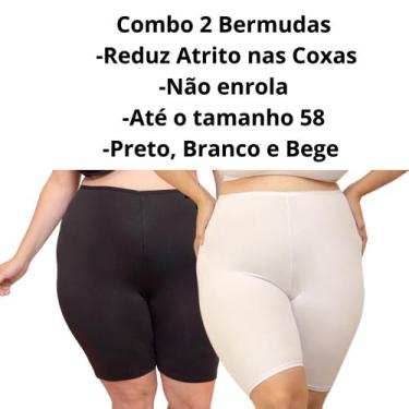 Imagem de Combo 2 Bermudas Anti Atrito nas Coxas Plus Size - VM Store, 1preto, 1