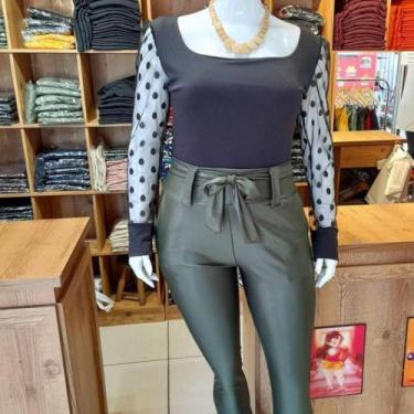 Imagem de Calca de Cirrê - Nanda Fashion Boutique, Verde, GG
