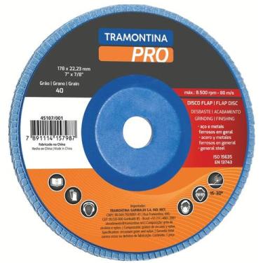 Imagem de Disco Flap para Acabamento 7" - Grão 80 Tramontina PRO