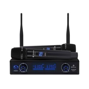 Imagem de Microfone s/Fio Waldman WTW-96/620 Duplo Dinâmico Cardióide