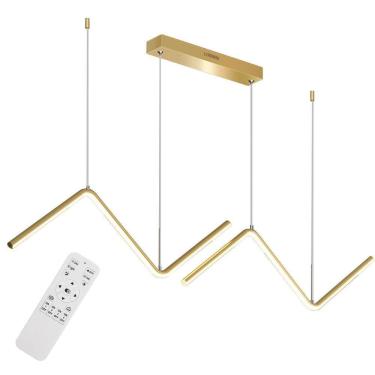 Imagem de Luminária Led Lustre Pendente Teto Moderno Sala Cozinha Com Controle Remoto Gt6116