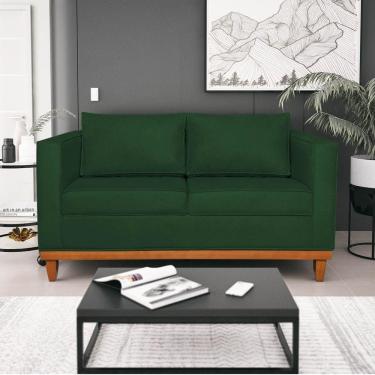 Imagem de Sofá 2 E 3 Lugares Europa 180 Cm Estilo Conforto E Elegância Suede - Amarena Móveis Verde