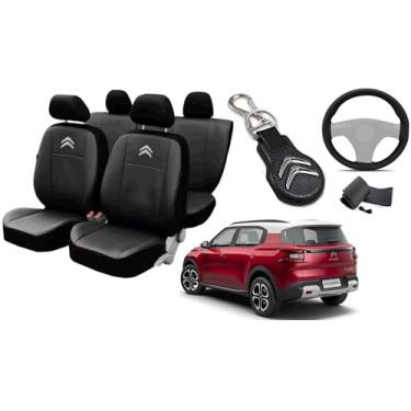 Imagem de Capa de couro para o banco C3 air cross 2021-2024 proteção impermeável