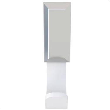 Imagem de Gancho Cabide De Toalha Para Banheiro Branco e Cromo Empire