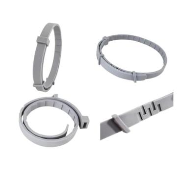 Imagem de Coleira Antipulgas Ajustável com Óleo Essencial – 63cm Cinza para Cães de Todos os Portes