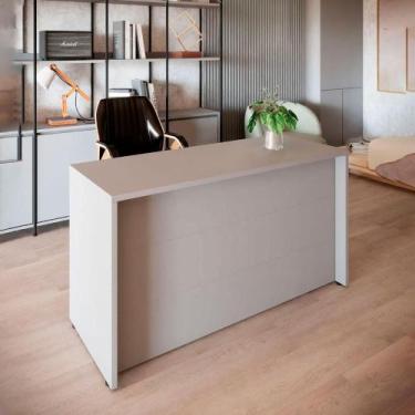 Imagem de Balcão de Atendimento Recepção 120 cm Reto Baixo F5 Office - F5 Office